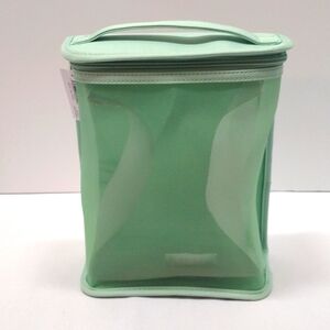 Clinique Green Mesh Cosmetic Makeup Bag
